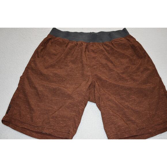 Prana Gym Shorts Breathe Mens Size Medium Hiking Performance Burnt Orange - Picture 1 of 6
